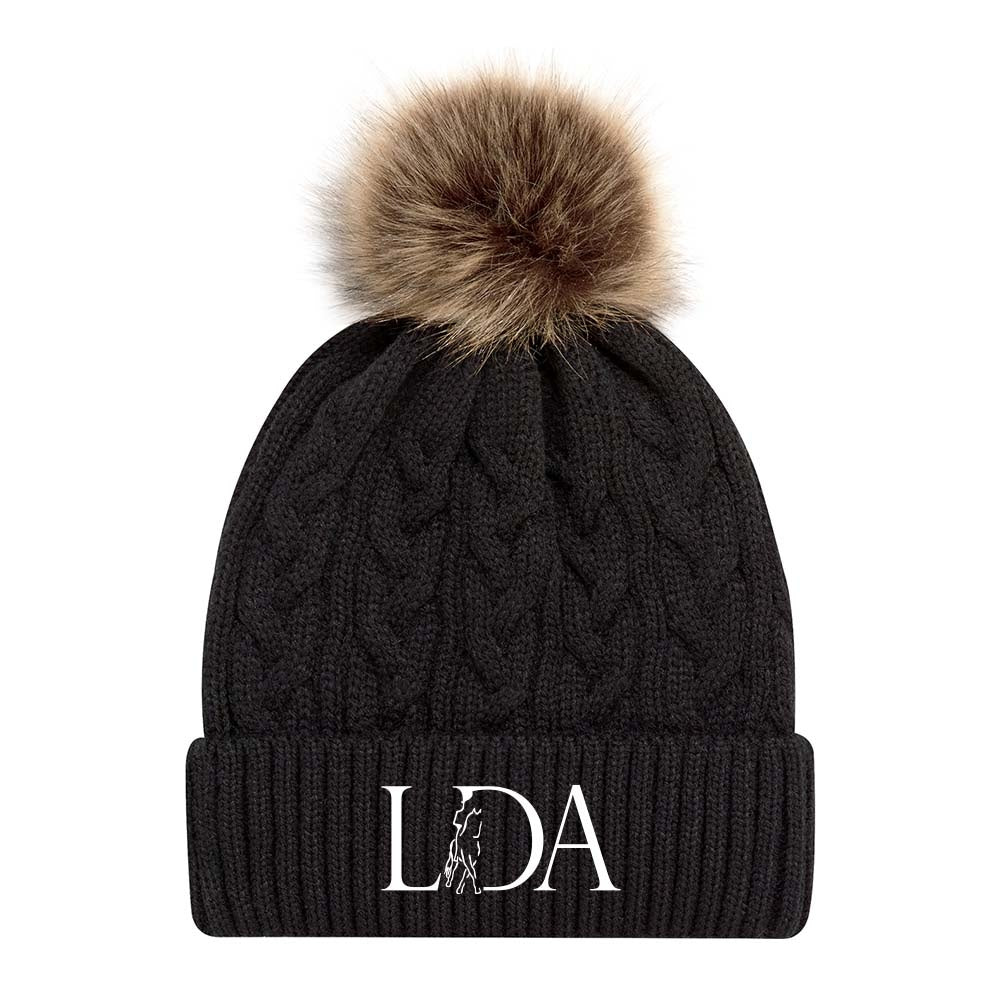 LDA Faux Fur Pom Pom Toque