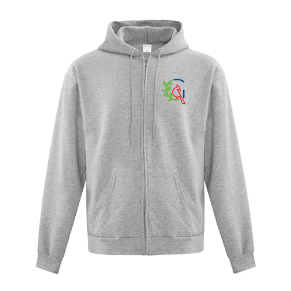 GMAN Cares Foundation Adult Everyday Fleece Full Zip Hooded Sweatshirt