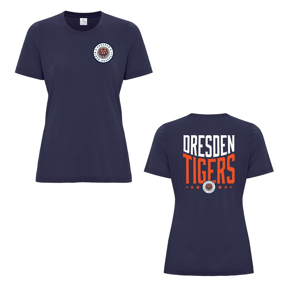 Dresden Minor Baseball Ladies Pro Spun T-Shirt