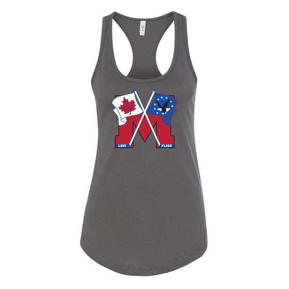 Mooretown Lady Flags Ladies' Ideal Racerback Tank Top