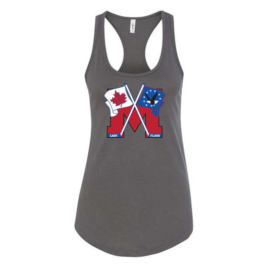 Mooretown Lady Flags Ladies' Ideal Racerback Tank Top