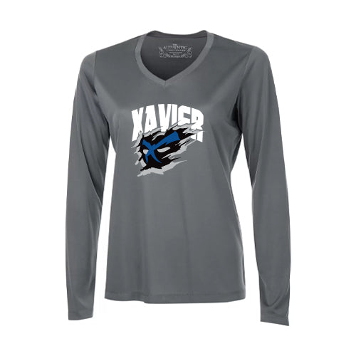 Saint-François-Xavier Ladies' Pro Team Long Sleeve V-Neck T-Shirt