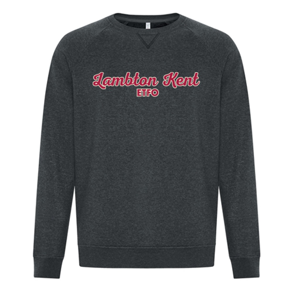 Lambton Kent ETFO Adult Twill Vintage Crewneck Sweatshirt
