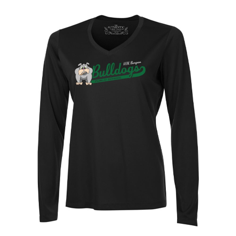H.W. Burgess Ladies' Pro Team Long Sleeve V-Neck T-Shirt
