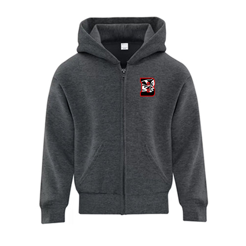 Bridgeview Youth Everyday Fleece Full Zip Hooded Sweatshirt