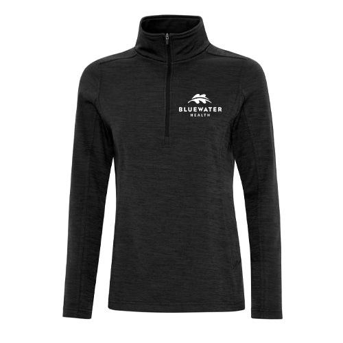 Bluewater Health Ladies' Dynamic Heather Fleece 1/2 Zip Sweatshirt