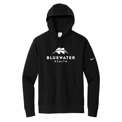 Bluewater Health Adult Nike Club Fleece Sleeve Swoosh Pullover Hoodie