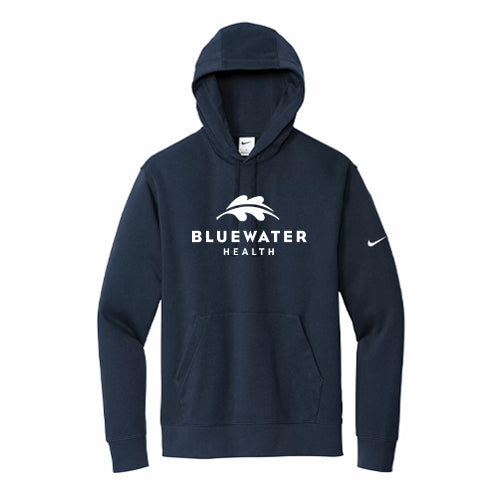 Bluewater Health Adult Nike Club Fleece Sleeve Swoosh Pullover Hoodie