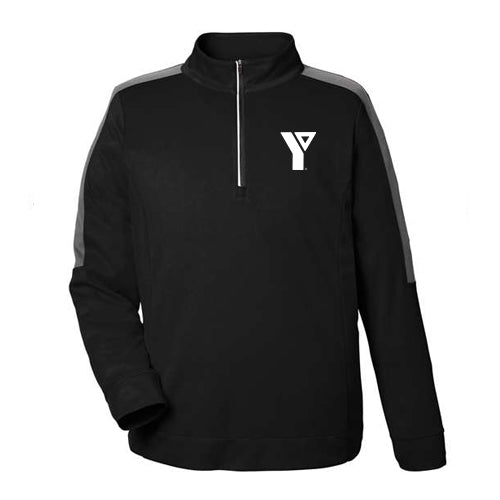 YMCA Staff Adult Market Snag Protect Mesh Colorblock Quarter-Zip
