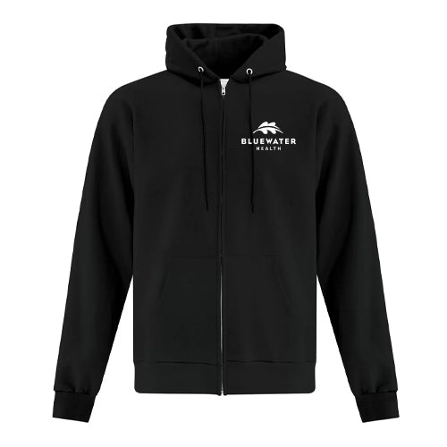 Bluewater Health Adult Everyday Fleece Full Zip Hooded Sweatshirt