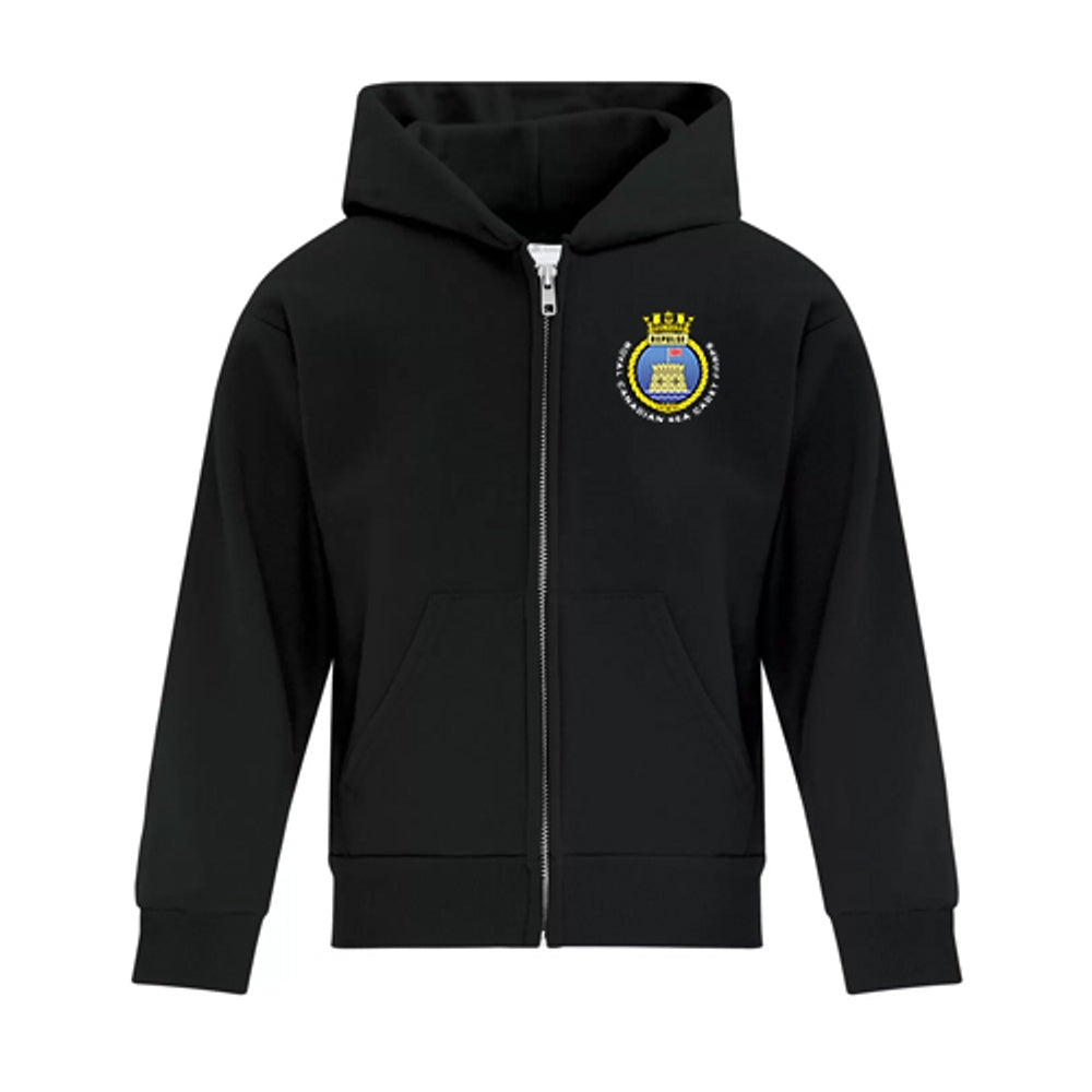 Sarnia Sea Cadets Youth Everyday Fleece Full Zip Hooded Sweatshirt