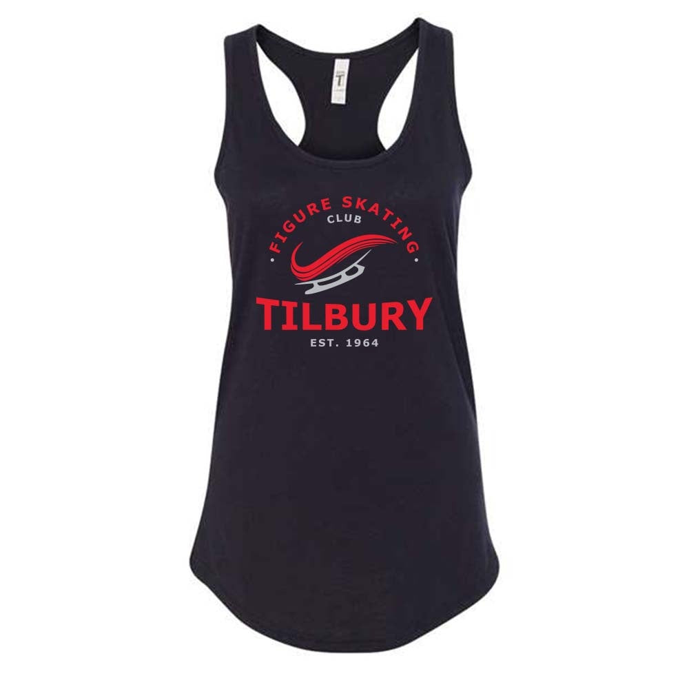 Tilbury Figure Skating Ladies' Ideal Racerback Tank (Alt. Logo)