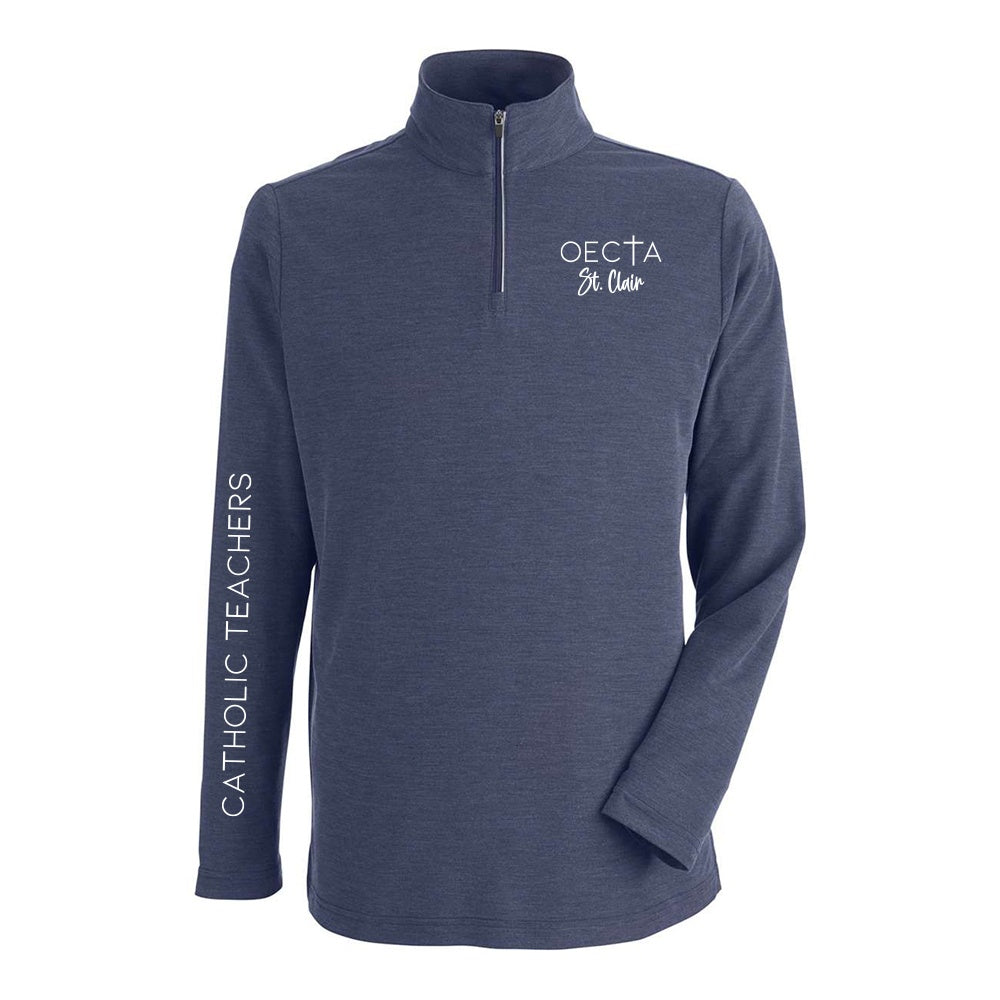 OECTA St. Clair Adult Fusion ChromaSoft Pique Quarter-Zip Pullover
