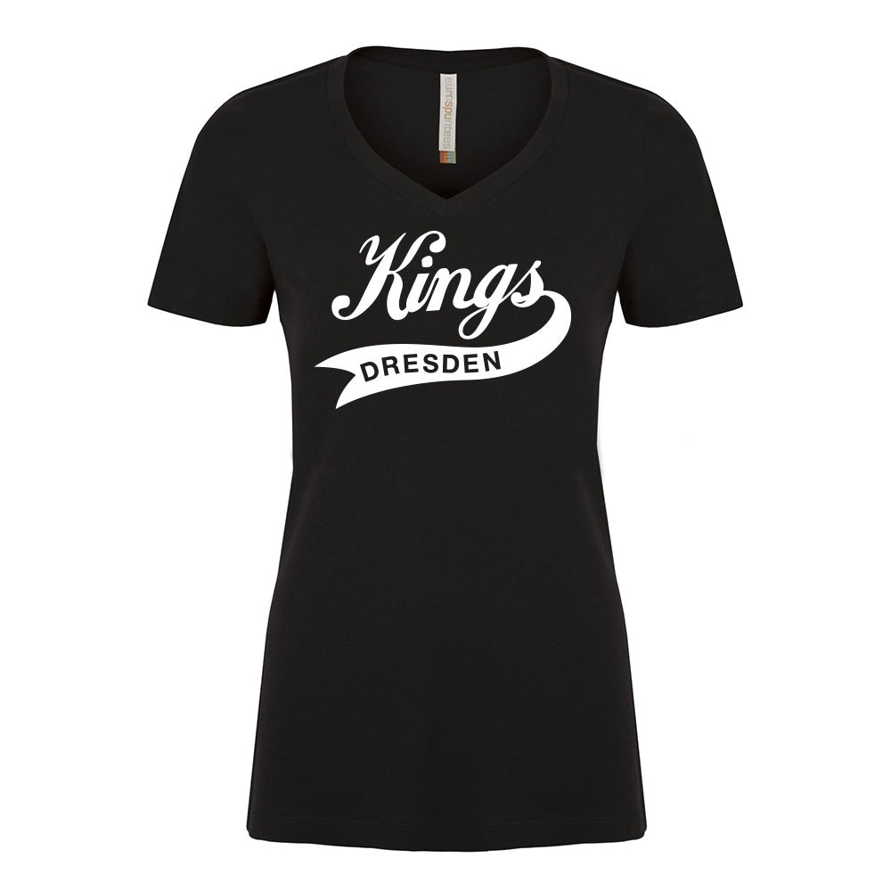 Dresden Jr Kings Ladies' Eurospun Ring Spun V-Neck T-Shirt