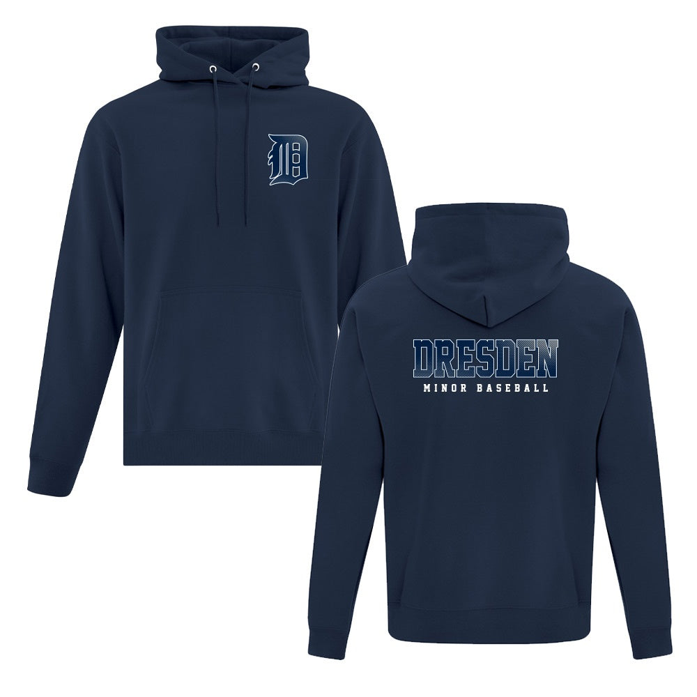 Dresden Minor Baseball Adult Fleece Hooded Sweatshirt