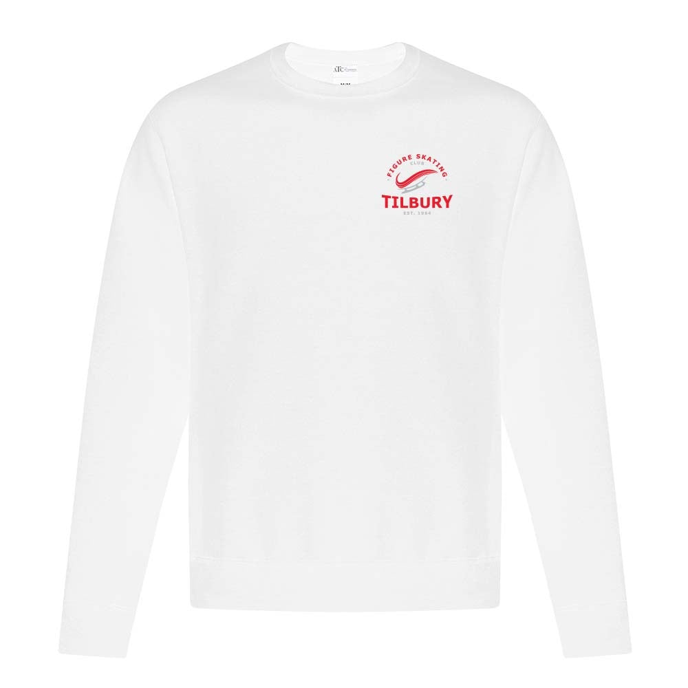 Tilbury Figure Skating Adult Fleece Crewneck Sweatshirt (Alt. Logo)