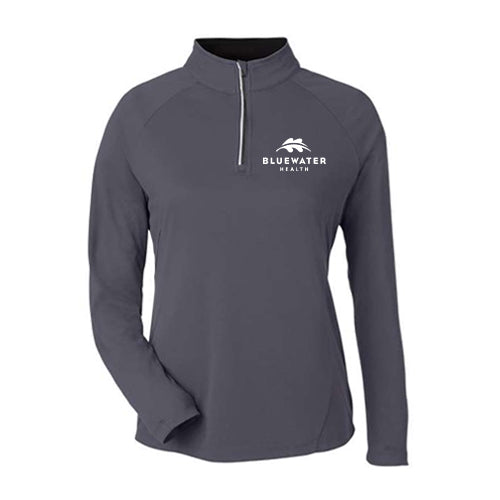 Bluewater Health Ladies' Origin Performance Pique Quarter-Zip Pullover