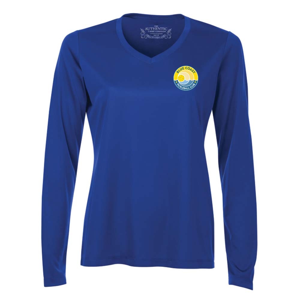 Blue Coast Pickleball Ladies' Pro Team Long Sleeve V-Neck