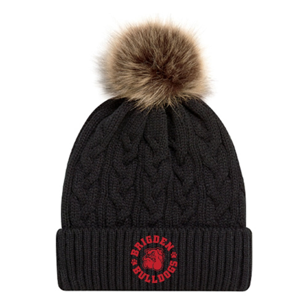 Brigden Faux Fur Pom Pom Cuff Toque