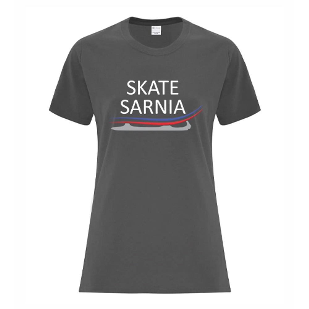 Skate Sarnia Club Ladies' Everyday Cotton T-Shirt