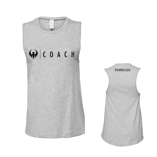 Phoenix Coach Ladies' Bella + Canvas Jersey Muscle Tank