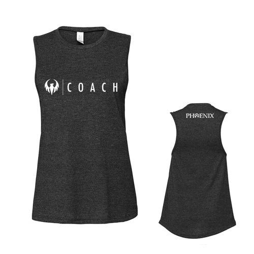 Phoenix Coach Ladies' Bella + Canvas Jersey Muscle Tank