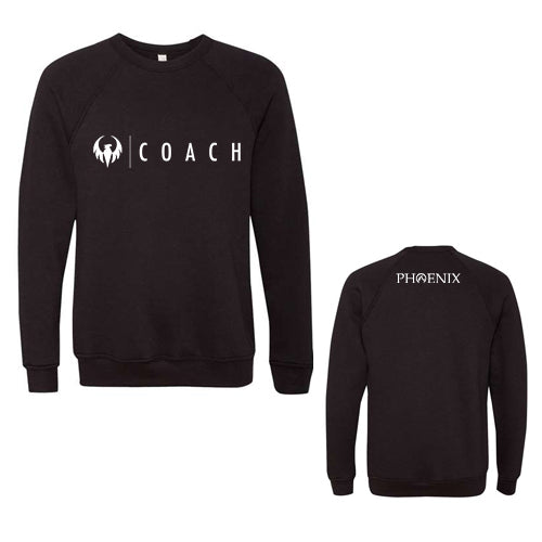 Phoenix Coach Adult Bella + Canvas Sponge Fleece Raglan Crewneck Sweatshirt
