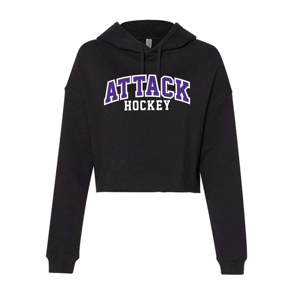 Lambton Attack Ladies' Lightweight Crop Hooded Sweatshirt