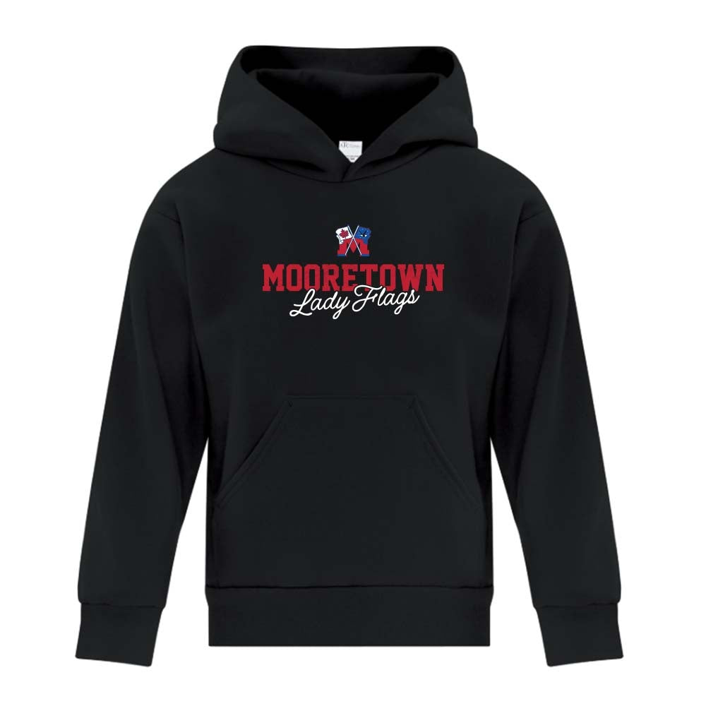 Mooretown Lady Flags Youth Fleece Hooded Sweatshirt