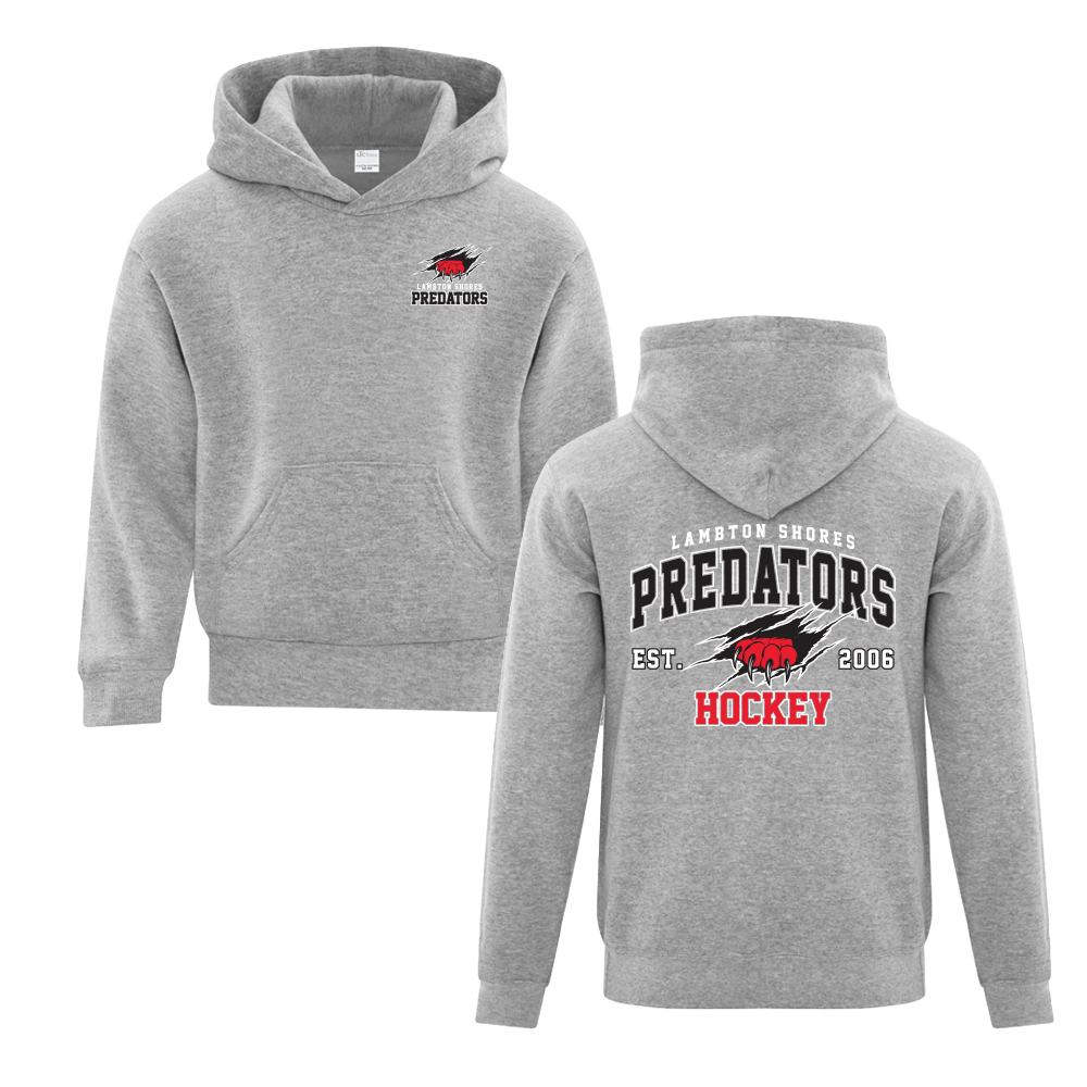 Lambton Shores Predators Youth Fleece Hooded Sweatshirt