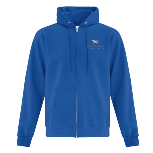 Lambton Mutual Insurance Adult Fleece Full Zip Hooded Sweatshirt