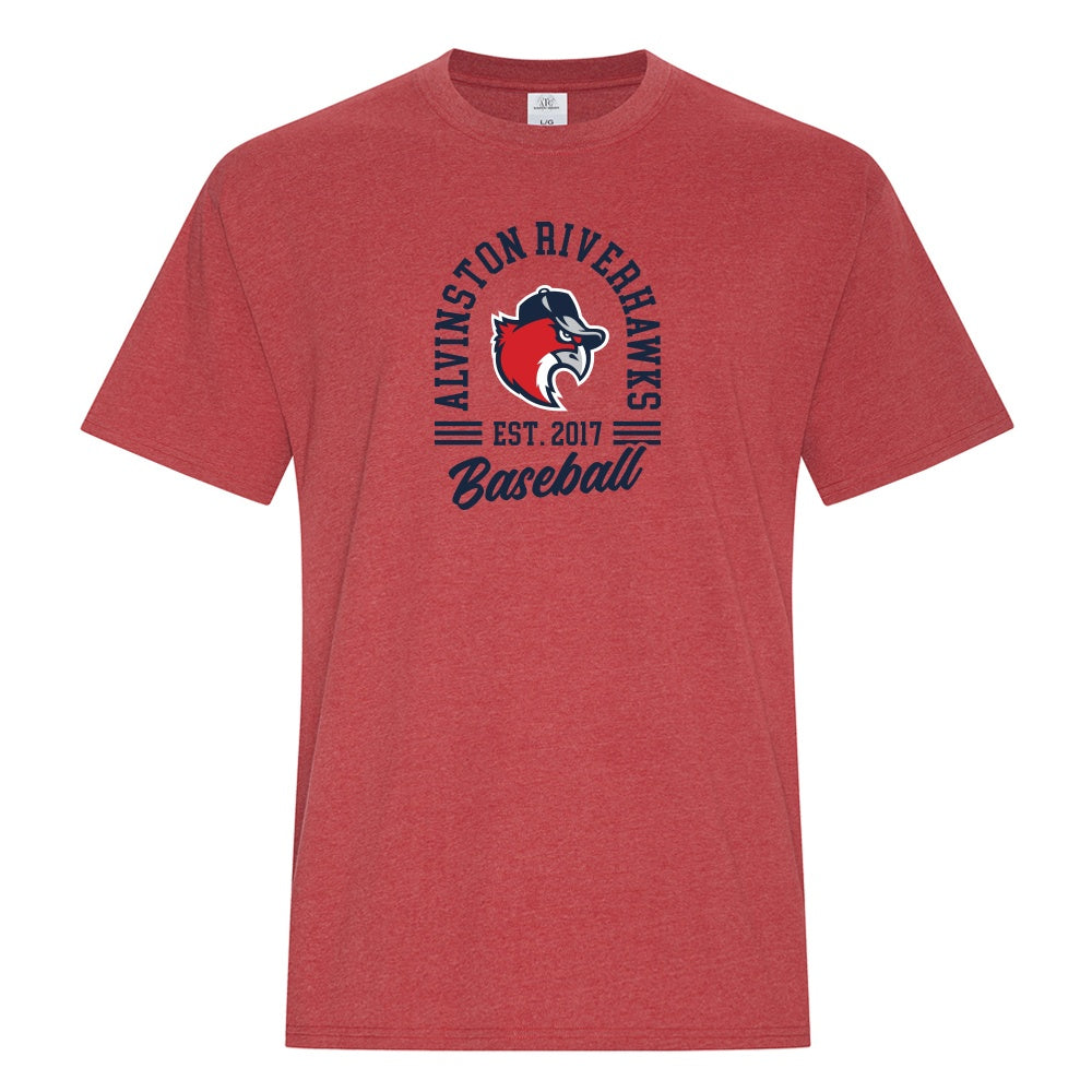 Alvinston Riverhawks Adult Earth Wash T-Shirt