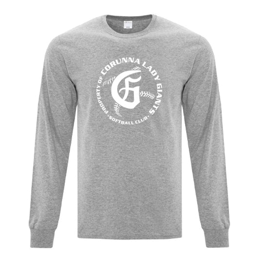 Corunna Lady Giants Youth Everyday Cotton Long Sleeve T-Shirt