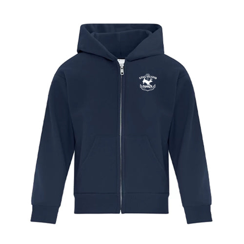 Stag Island Youth Fleece Full Zip Hooded Sweatshirt