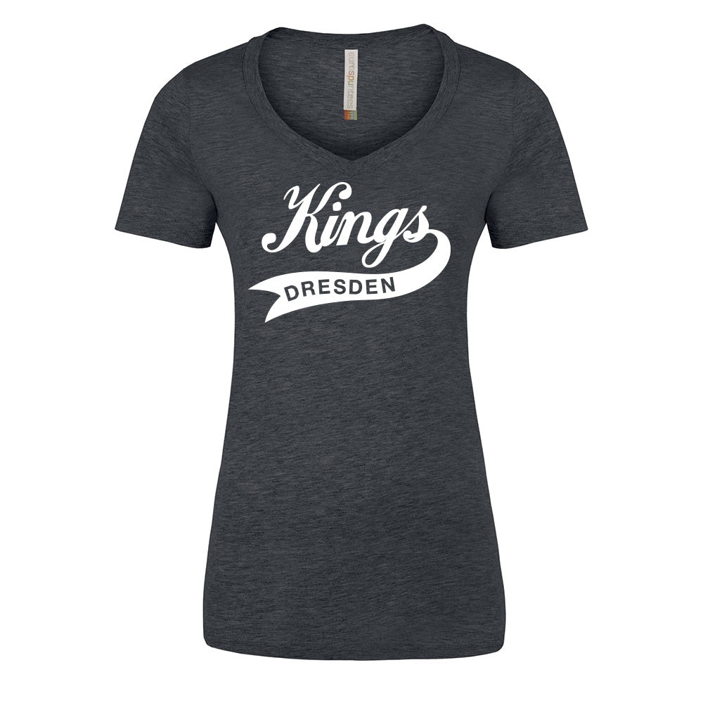 Dresden Jr Kings Ladies' Eurospun Ring Spun V-Neck T-Shirt
