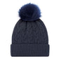 ACRYLIC CUFF POM POM TOQUE