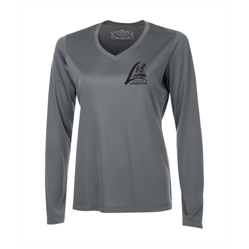 County of Lambton Pro Team Long Sleeve V-Neck Ladies T-Shirt