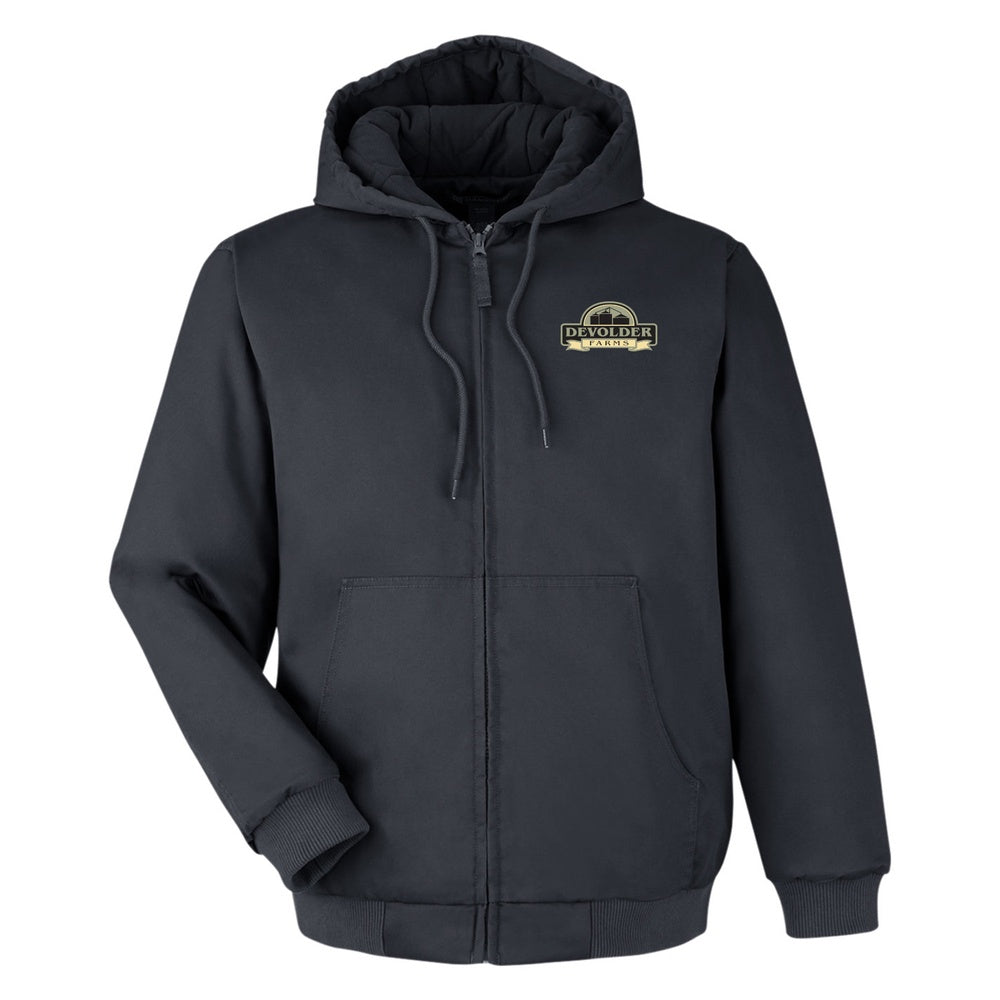 Devolder Farms Adult Tall Harriton ClimaBloc® Heavyweight Hooded Full-Zip Jacket