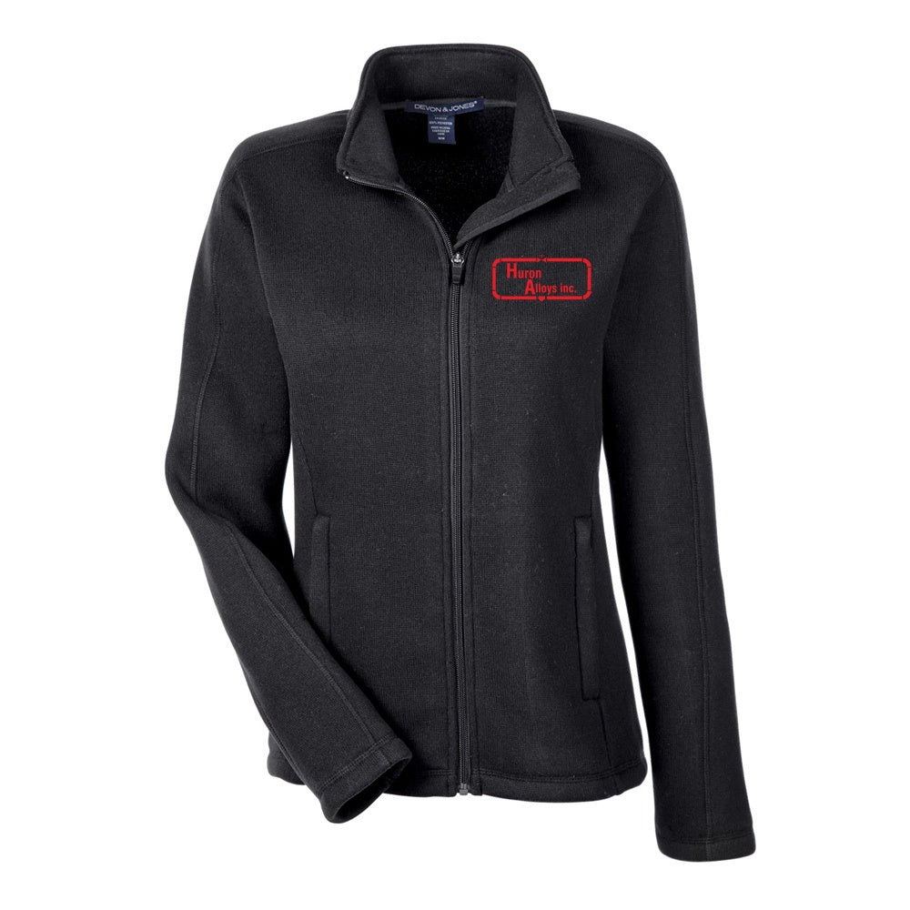 Huron Alloys Ladies' Bristol Full-Zip Sweater Fleece Jacket