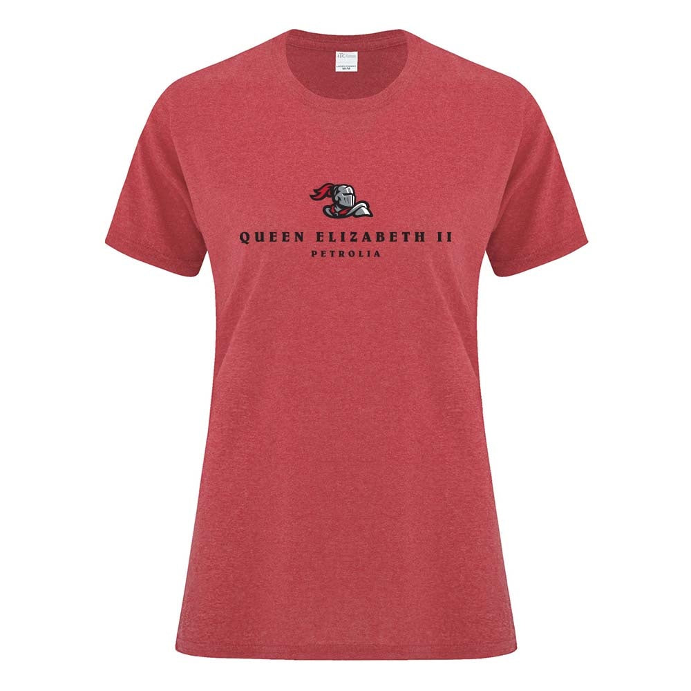 Queen Elizabeth II Petrolia Ladies' Cotton T-Shirt