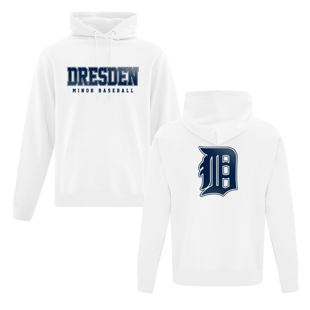 Dresden Minor Baseball Adult Fleece Hooded Sweatshirt