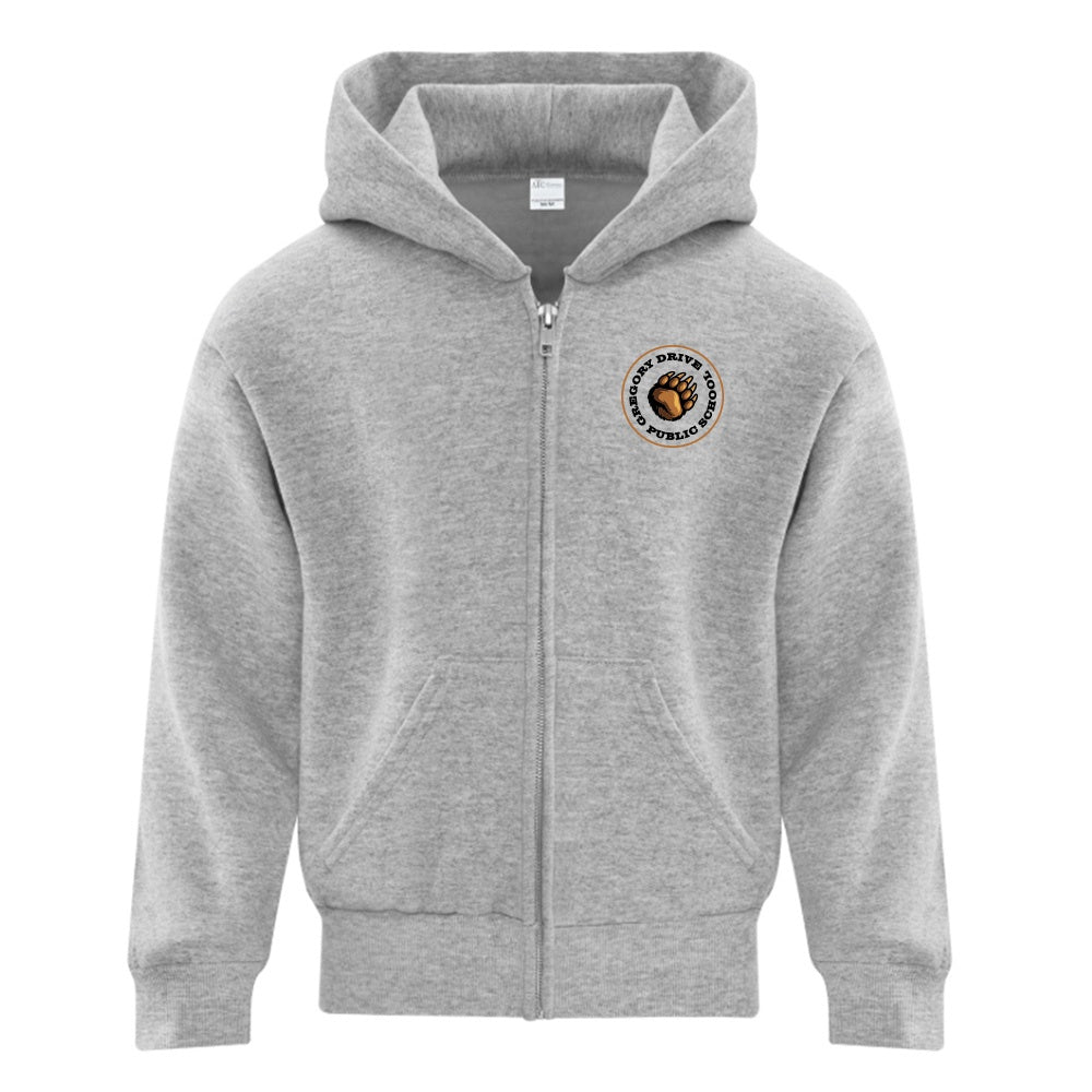 Gregory Drive Youth Fleece Full Zip Hooded Sweatshirt