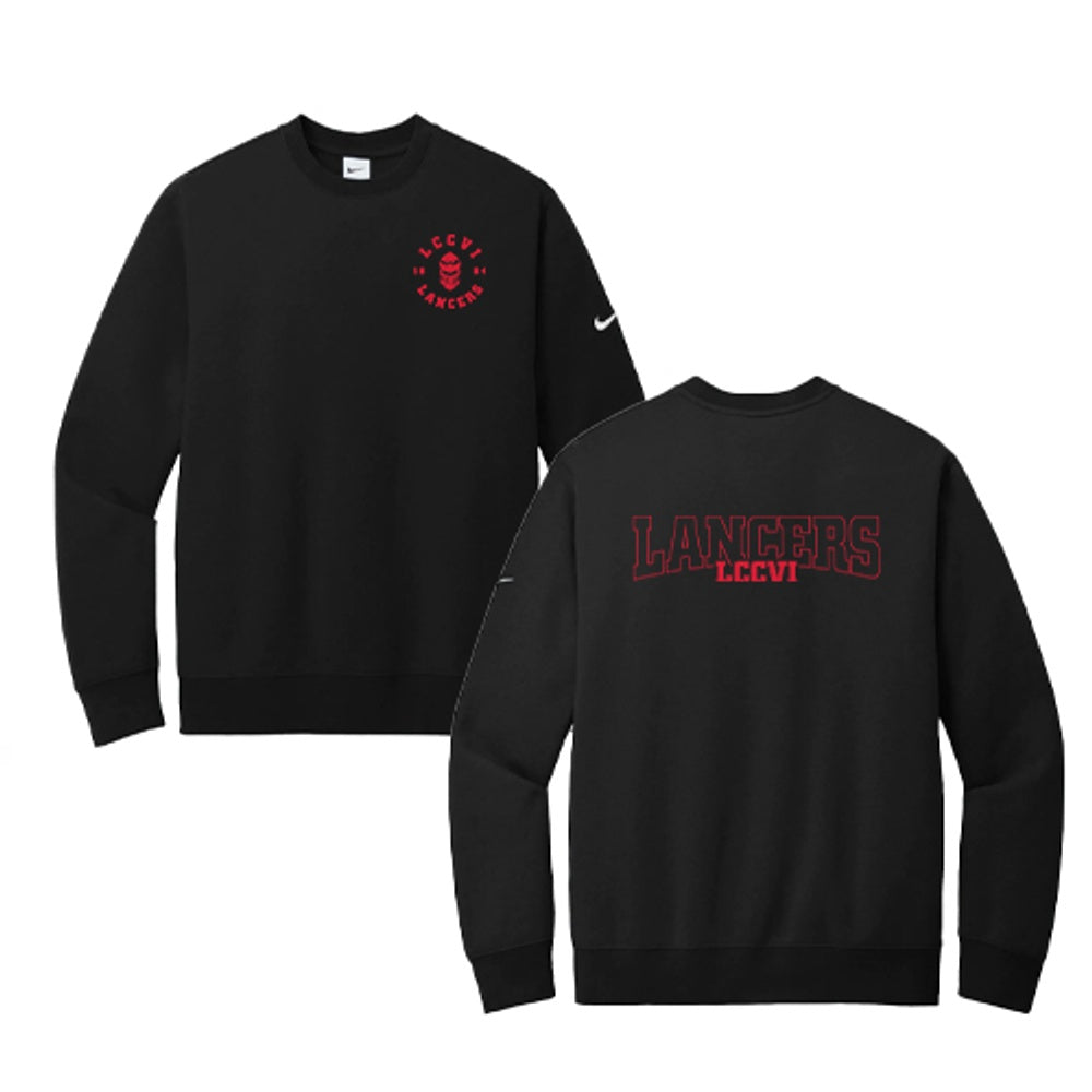 LCCVI Adult Nike Club Fleece Sleeve Swoosh Crew