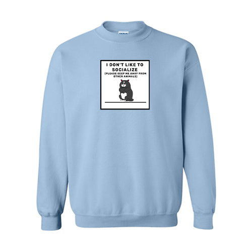 Anti-Social Cotton Crewneck Sweatshirt