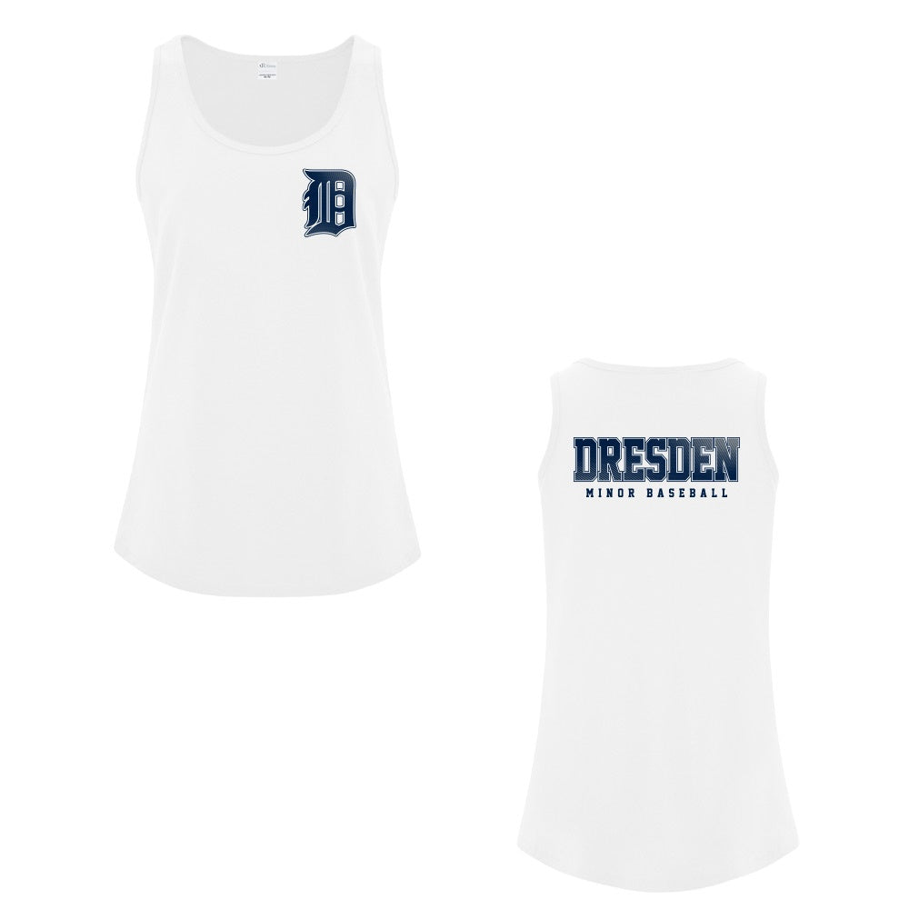 Dresden Minor Baseball Ladies' Cotton Tank Top