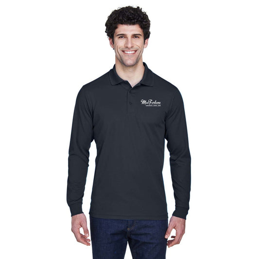 MacFarlane Chevrolet Adult Core365 Pinnacle Performance Long Sleeve Pique Polo