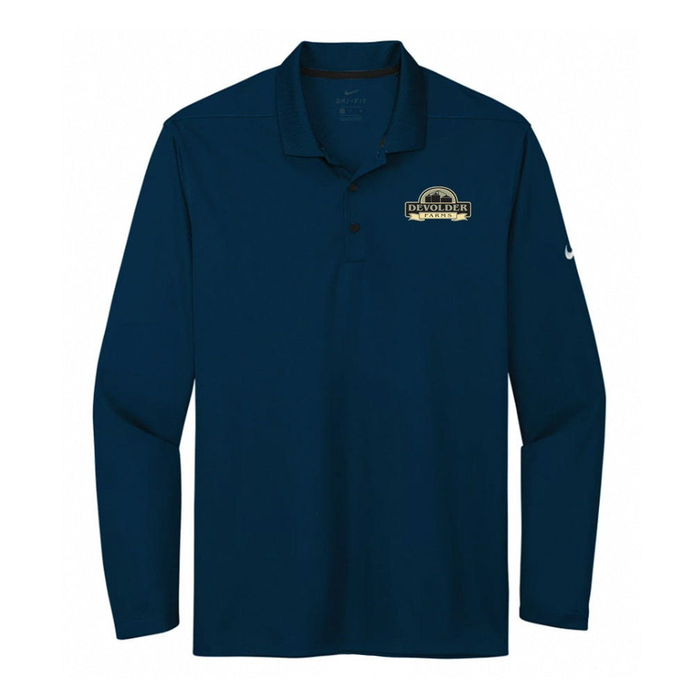 Devolder Farms Adult Nike Dri-Fit Micro Piqué 2.0 Long Sleeve Polo