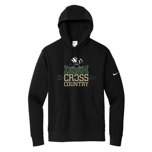 St. Pats XC Adult Nike Club Fleece Sleeve Swoosh Pullover Hoodie