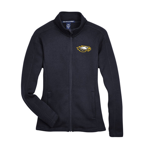 Errol Village Staff Ladies' Devon & Jones Bristol Full-Zip Sweater Fleece Jacket