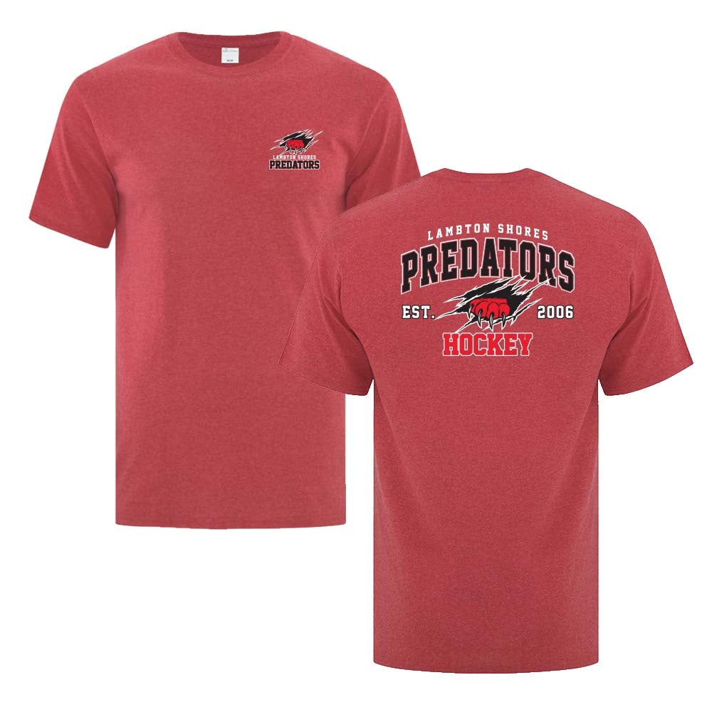 Lambton Shores Predators Adult Cotton T-Shirt